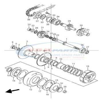 Clutch assy, Sho, Suzuki, 21501-03A21